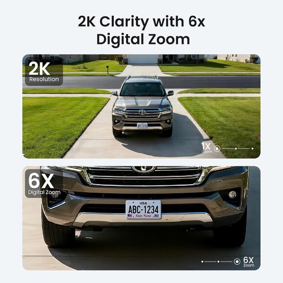 Window Security Camera 3MP 2K Night Vision, Person Detection 24/7 Recording - Picture 3 of 7